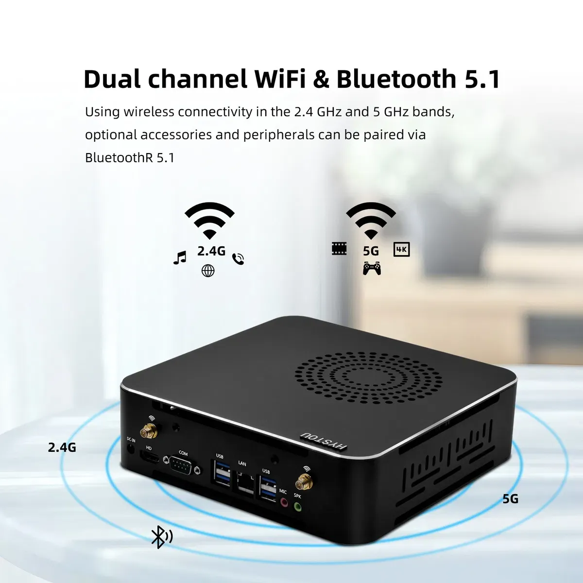 Мини Игровой ПК Intel Core I7 64GB DDR4 4K