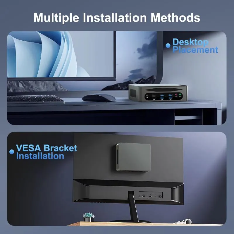 Мини ПК 13-го поколения Intel Core i5 с 64 ГБ DDR5 6