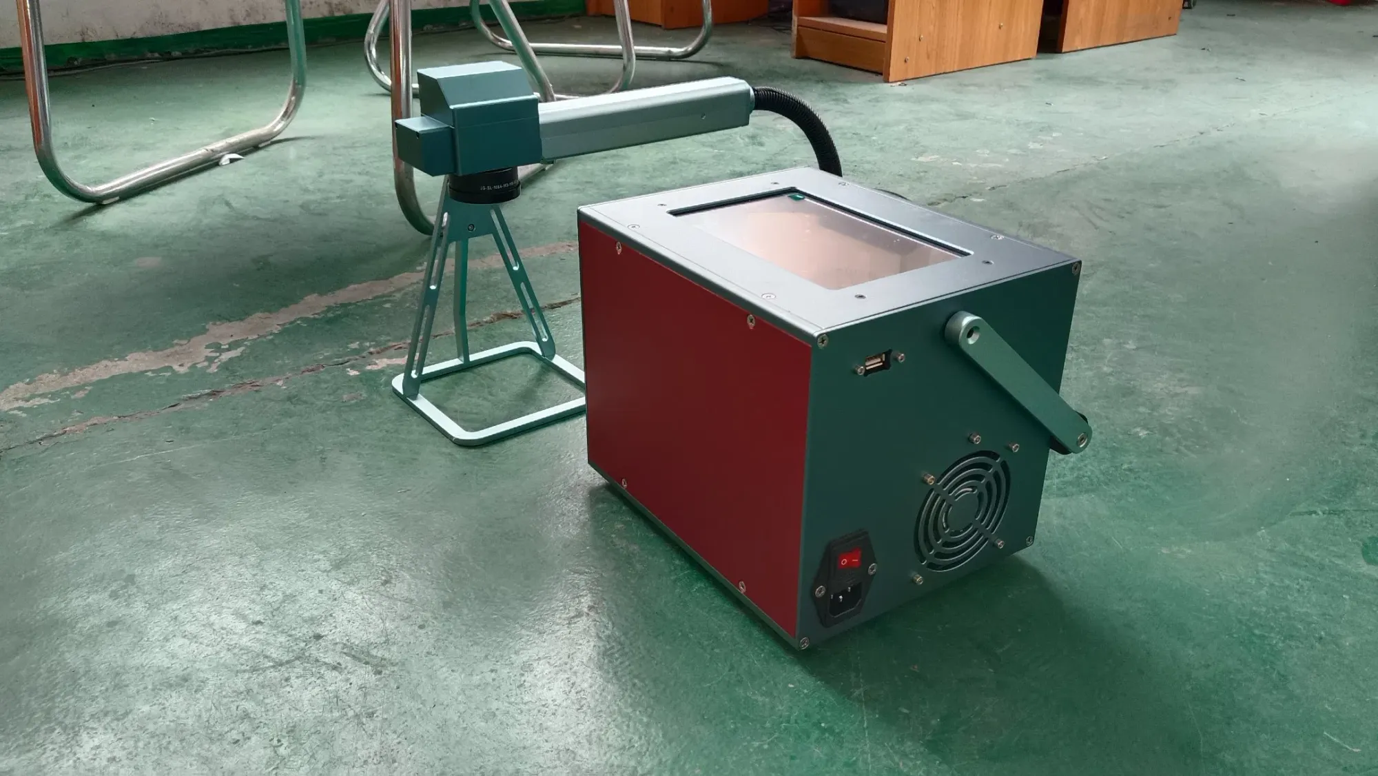 Профессиональный лазерный гравер 50W с волоконным лазером 4