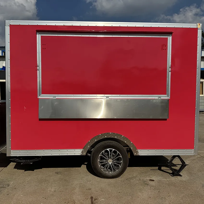 Мобильный фургон для кофе с холодильником для еды