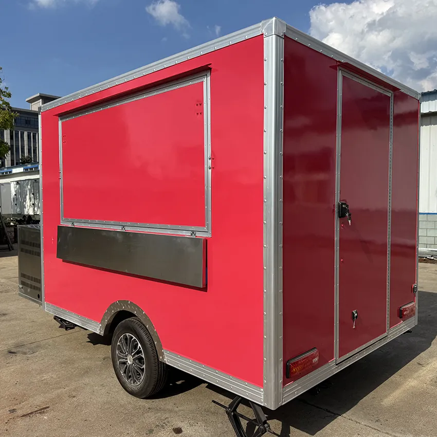 Мобильный фургон для кофе с холодильником для еды 3