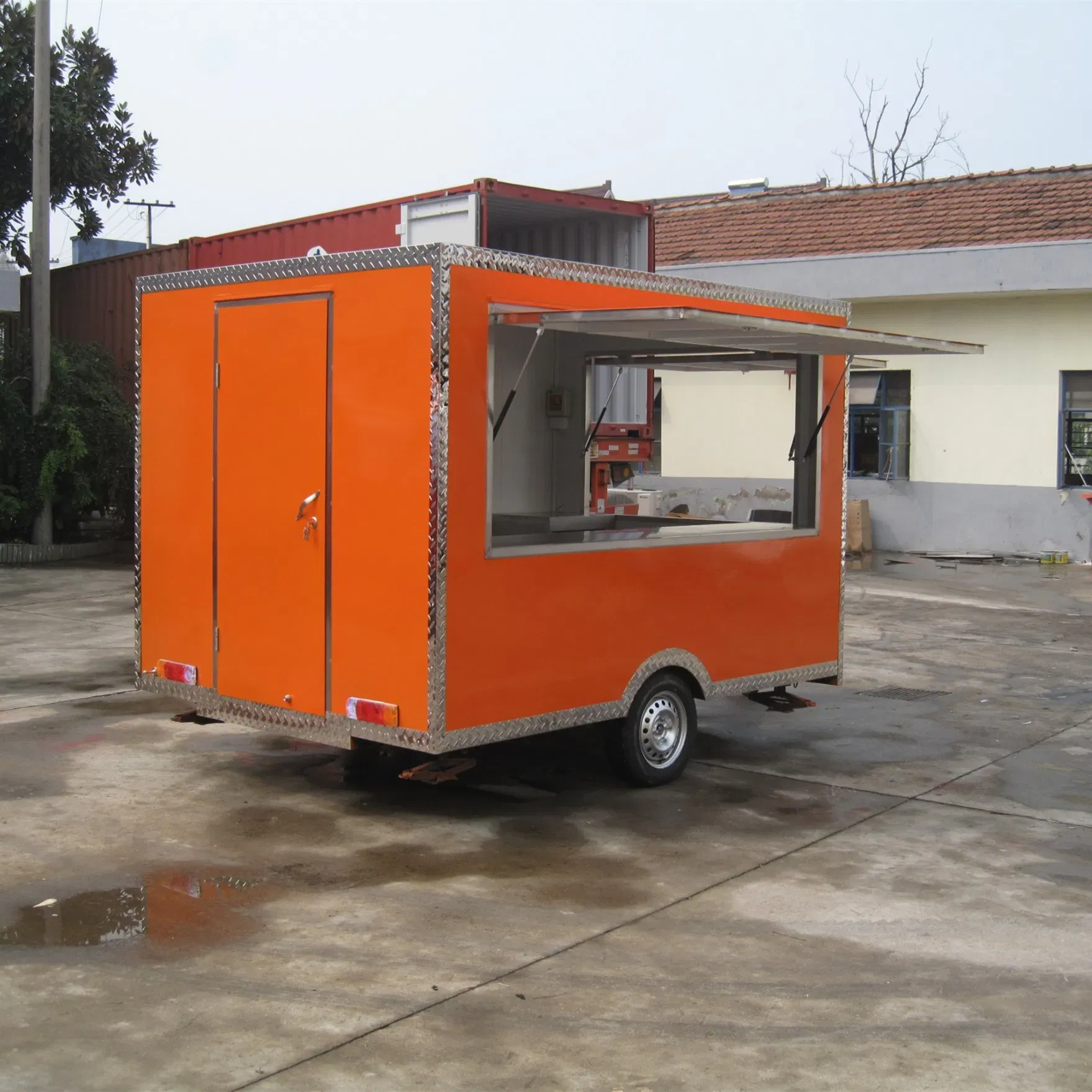 Мобильная продуктовая тележка на колесах JY-B22 5