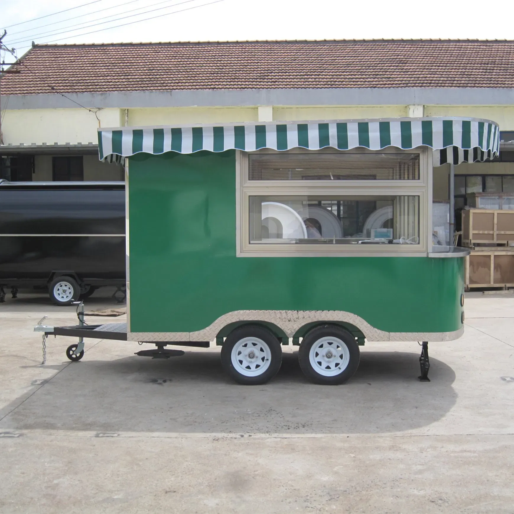 Мобильная продуктовая тележка на колесах JY-B22 6