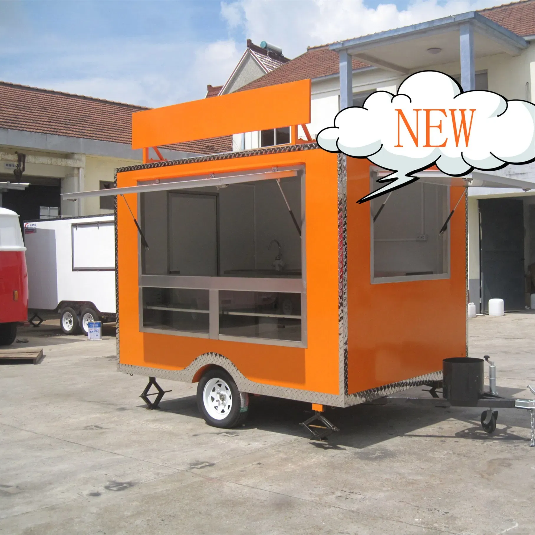 Мобильная продуктовая тележка на колесах JY-B22 4