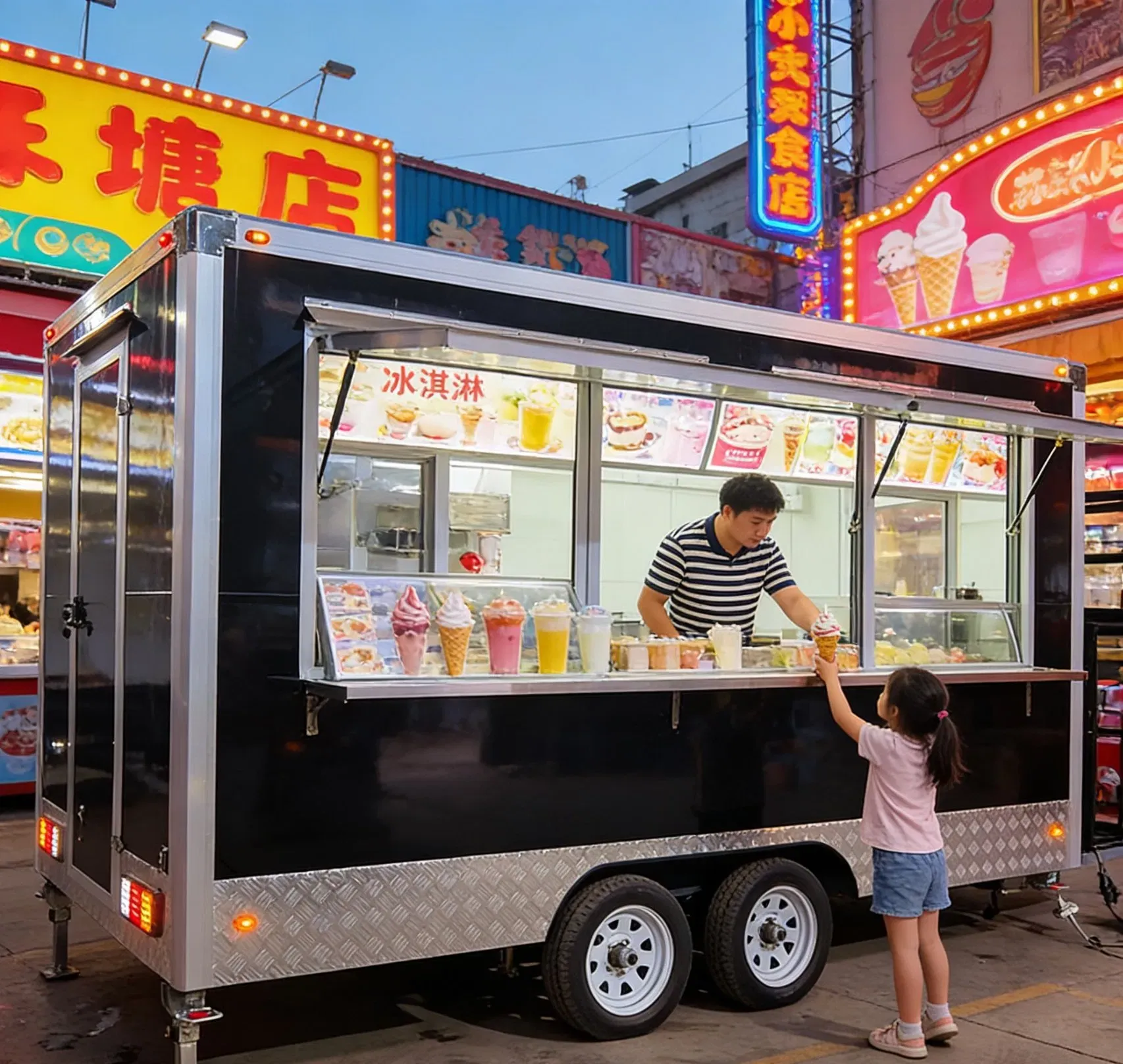 Мобильный продуктовый магазин на колесах