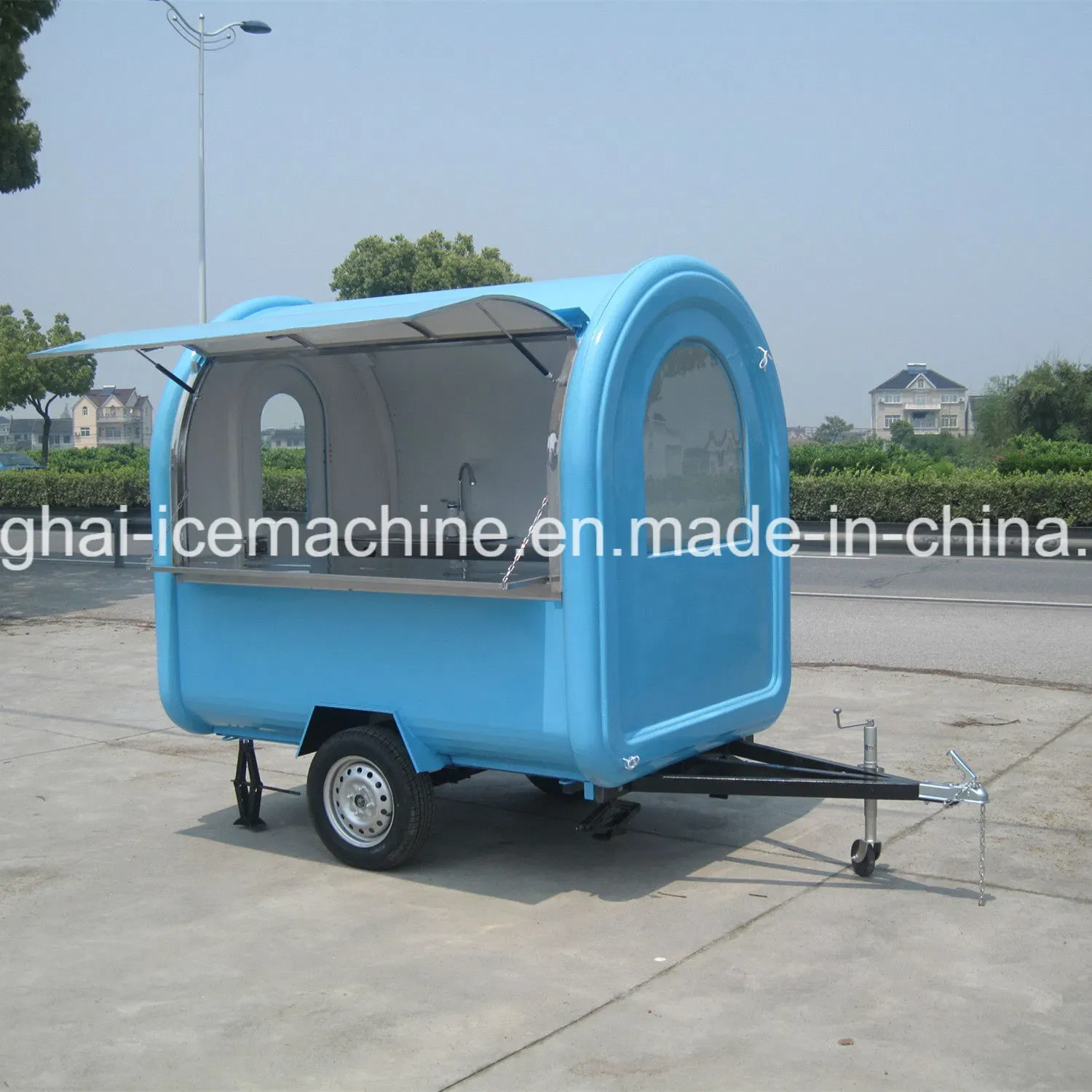 Мобильная торговая тележка для жарки JY-B9 6