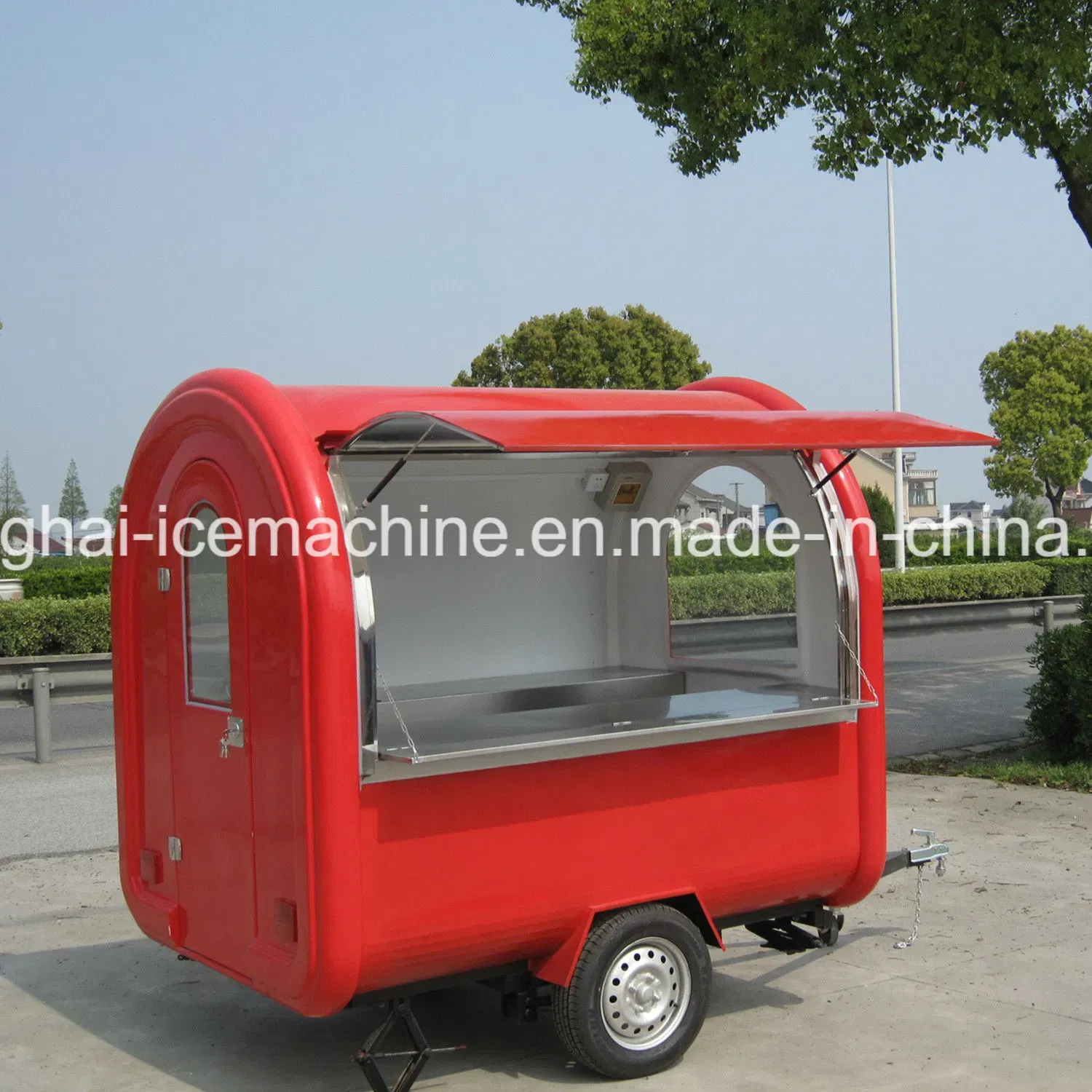 Мобильная торговая тележка для жарки JY-B9 4