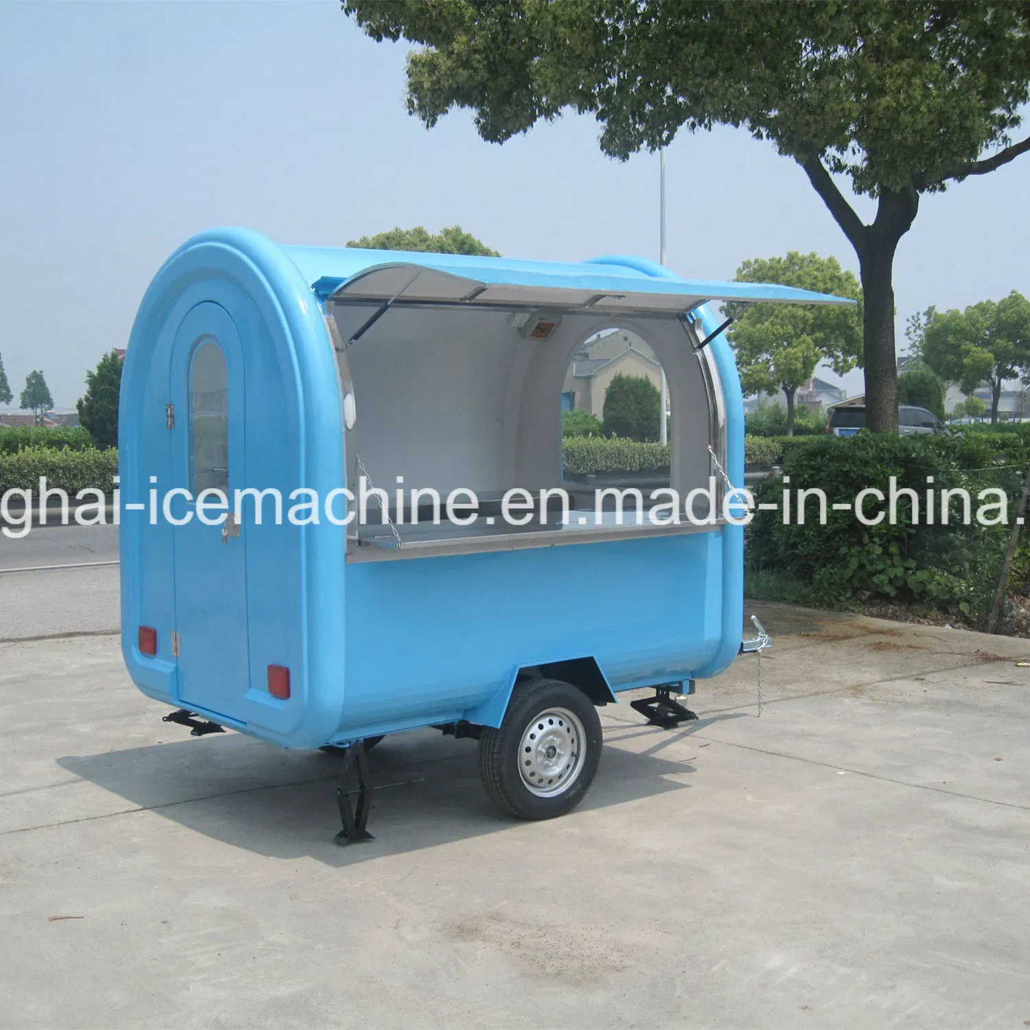 Мобильная торговая тележка для жарки JY-B9 5