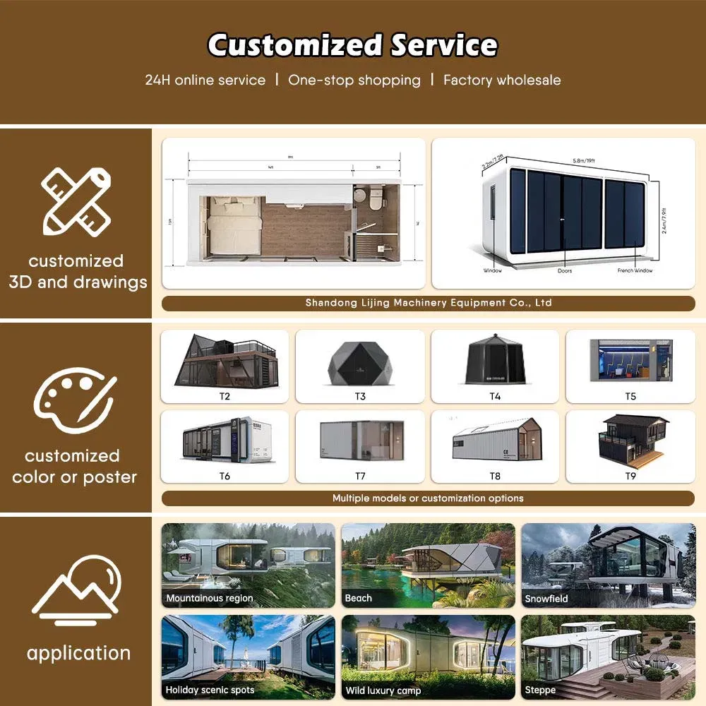 Модульный дом-кабина Apple для комфортного проживания 3