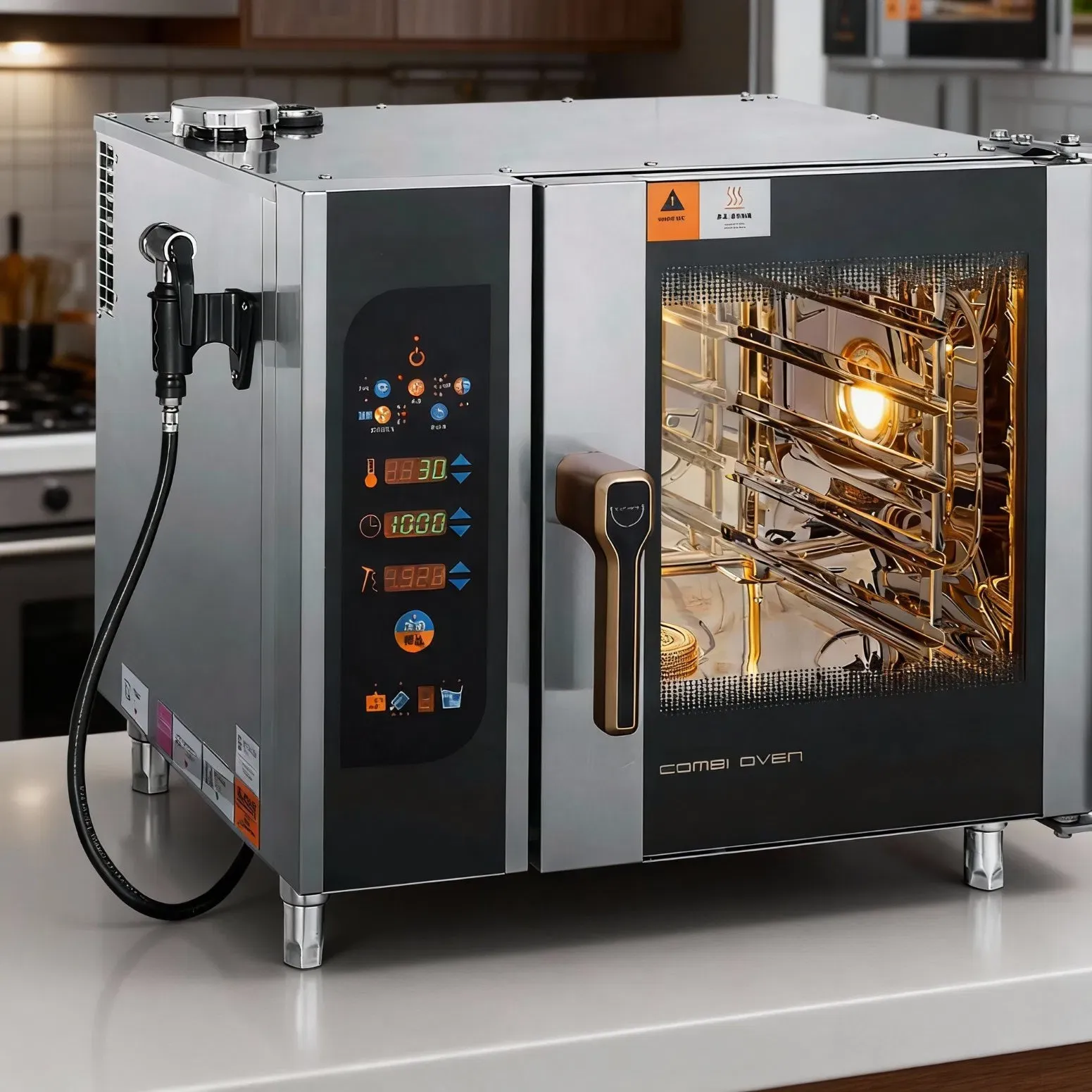 Многофункциональная коммерческая комбинированная пароварка-духовка 3