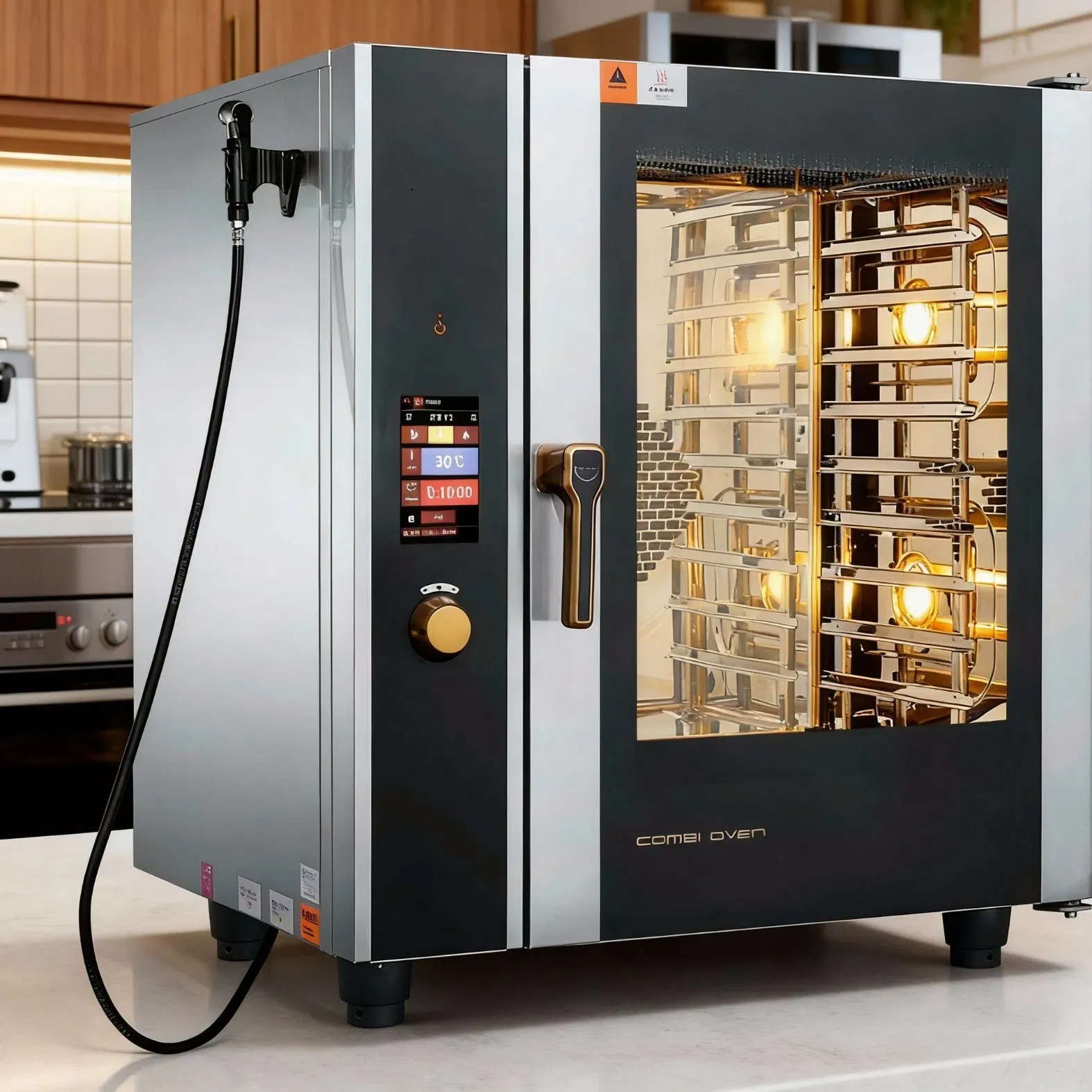 Многофункциональная коммерческая комбинированная пароварка-духовка 2