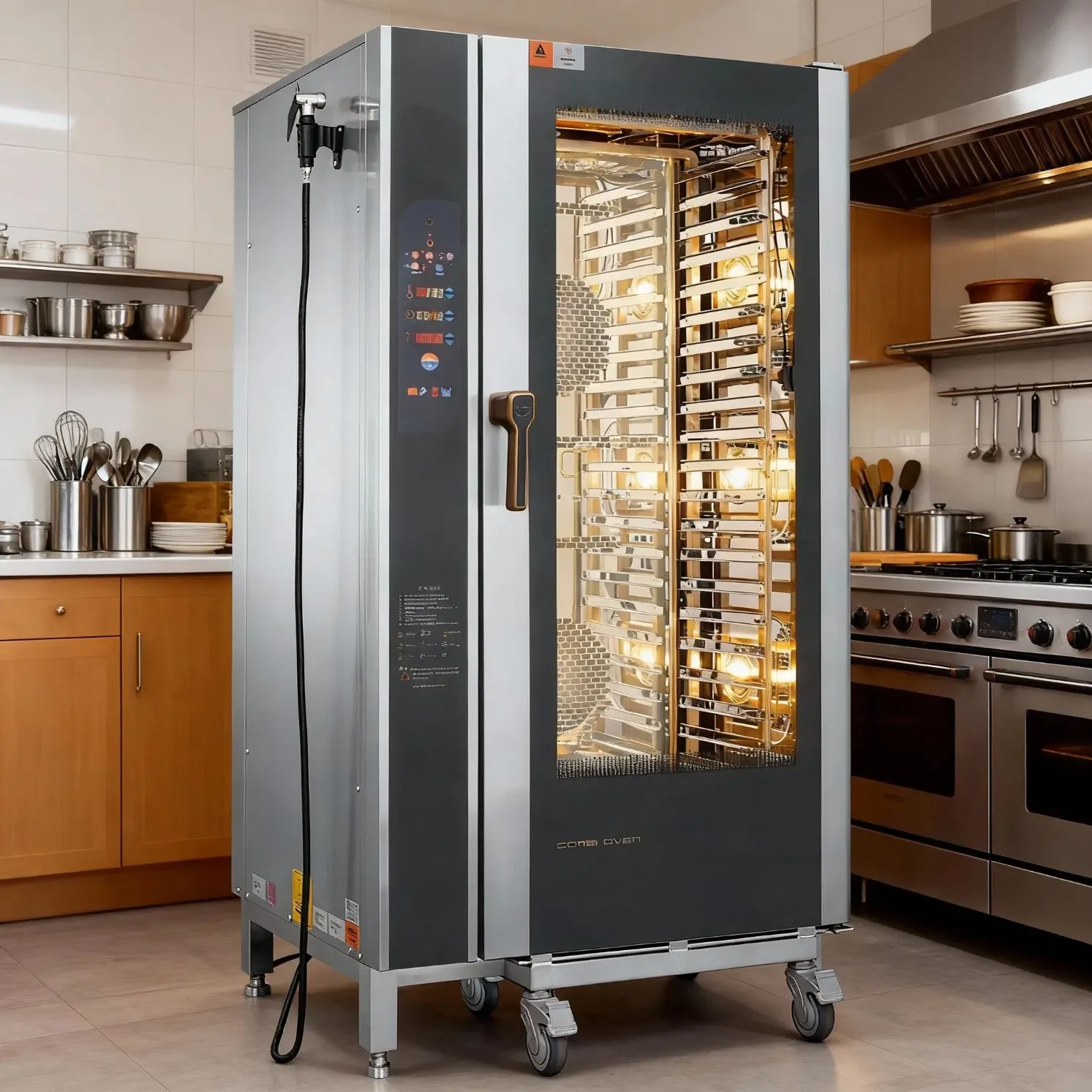 Многофункциональная коммерческая комбинированная пароварка-духовка 4