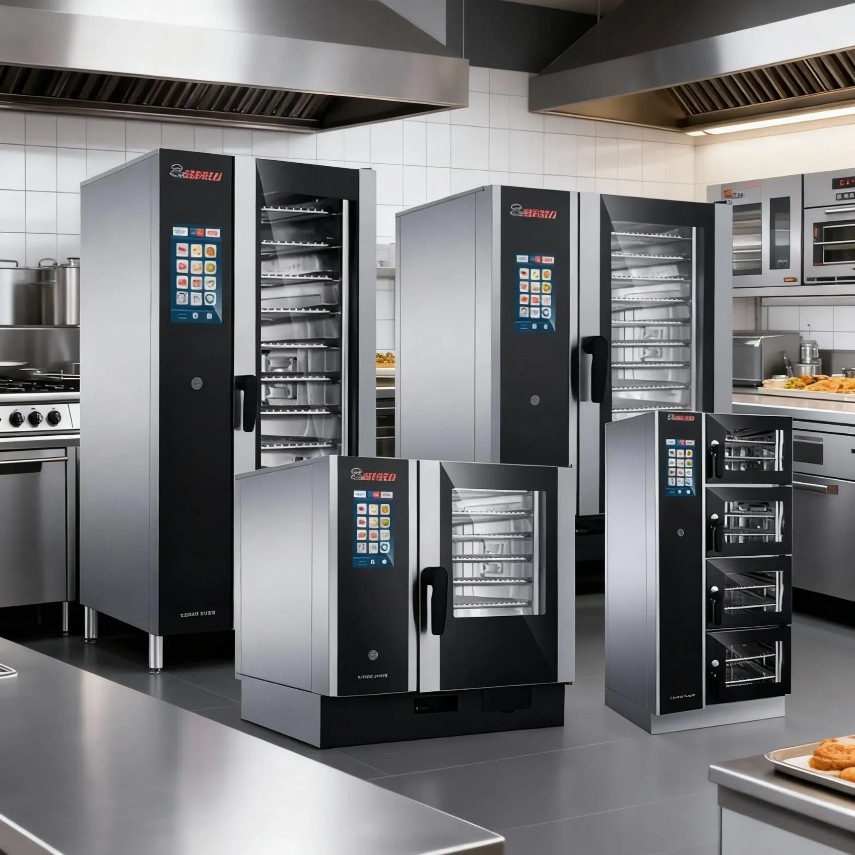 Многофункциональная коммерческая комбинированная паровая печь для профессиональной выпечки и жарки 5