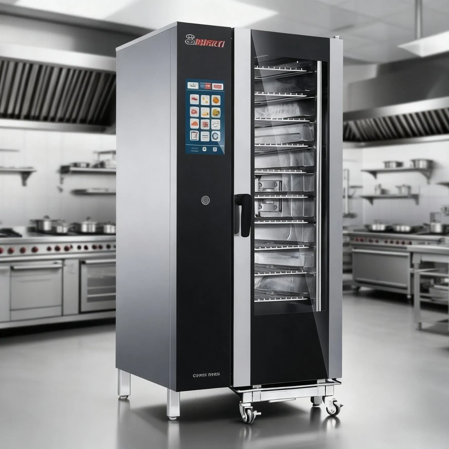 Многофункциональная коммерческая комбинированная паровая печь для профессиональной выпечки и жарки 6