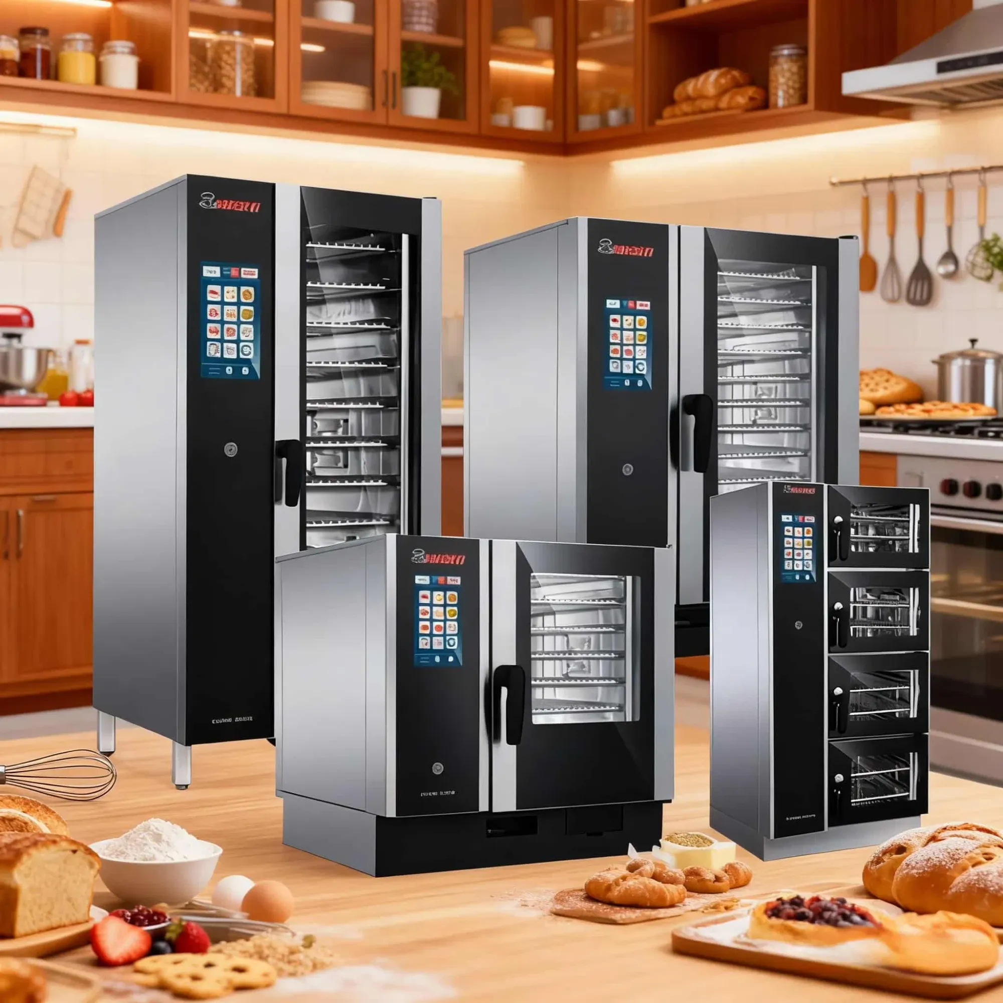 Многофункциональная коммерческая комбинированная пароварка для профессиональной выпечки, жарки и приготовления на пару 2