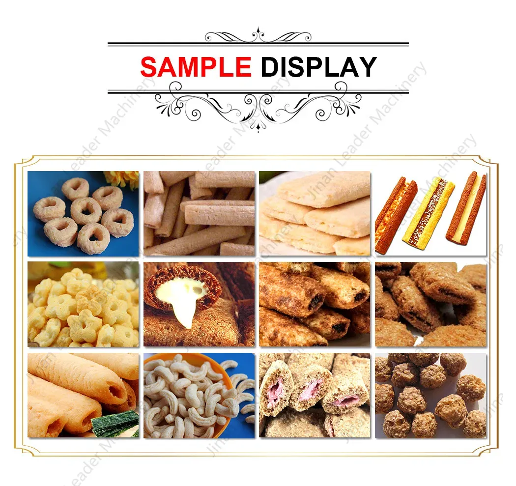 Многофункциональная линия производства пуфов для завтрака из кукурузы 3