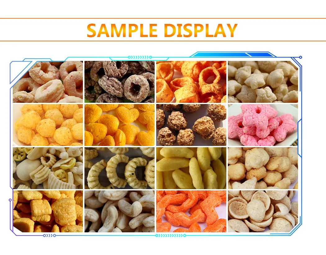 Многофункциональная линия производства пуфов для завтрака из кукурузы 2