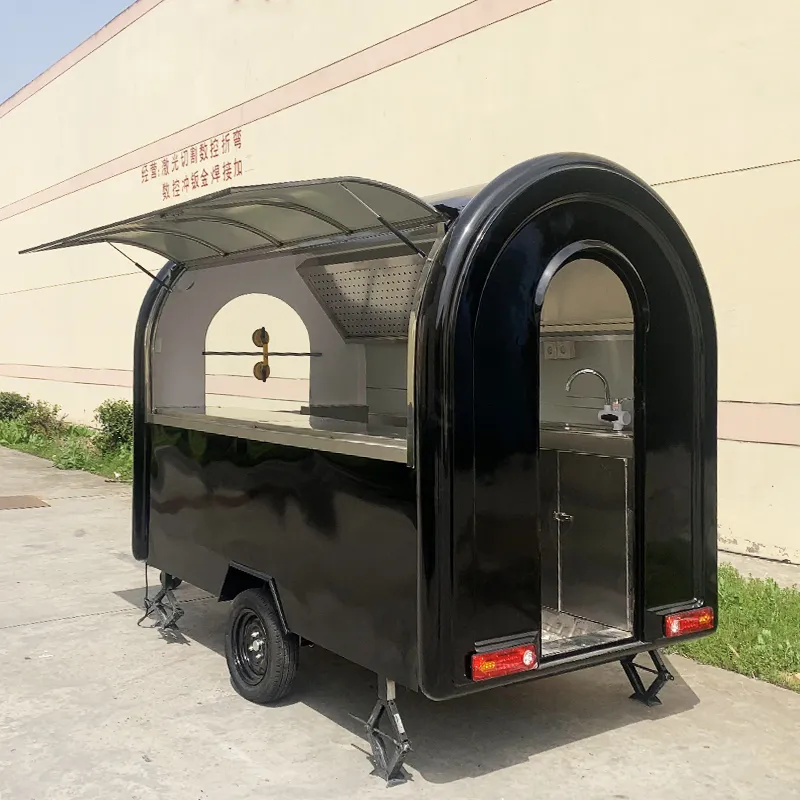 Мобильный фургон быстрого питания с кондитерским трейлером 5