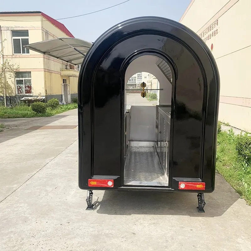 Мобильный фургон быстрого питания с кондитерским трейлером 4