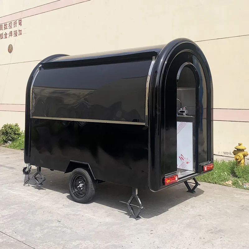 Мобильный фургон быстрого питания с кондитерским трейлером 3