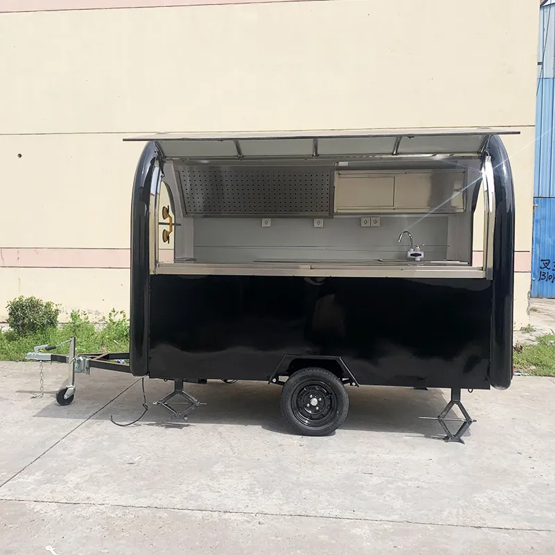 Мобильный фургон быстрого питания с кондитерским трейлером 6