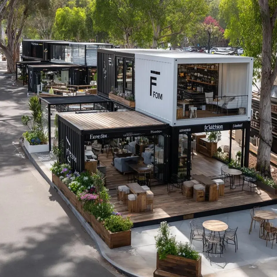 Многофункциональный контейнерный магазин из нержавеющей стали 2