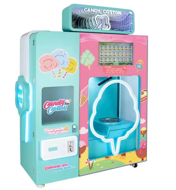 Новая усовершенствованная бесщеточная электрическая автоматическая машина для продажи сахарной ваты