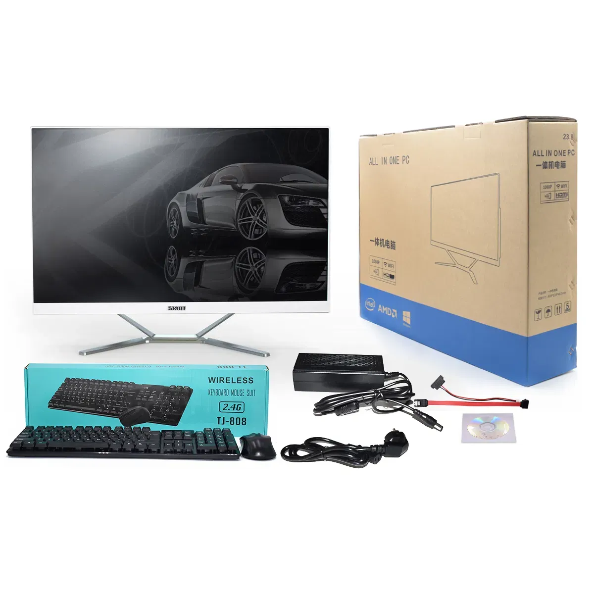 Персональный офисный рабочий игровой настольный компьютер Мини ПК I7 9750h 27-дюймовый Все в одном ПК 6