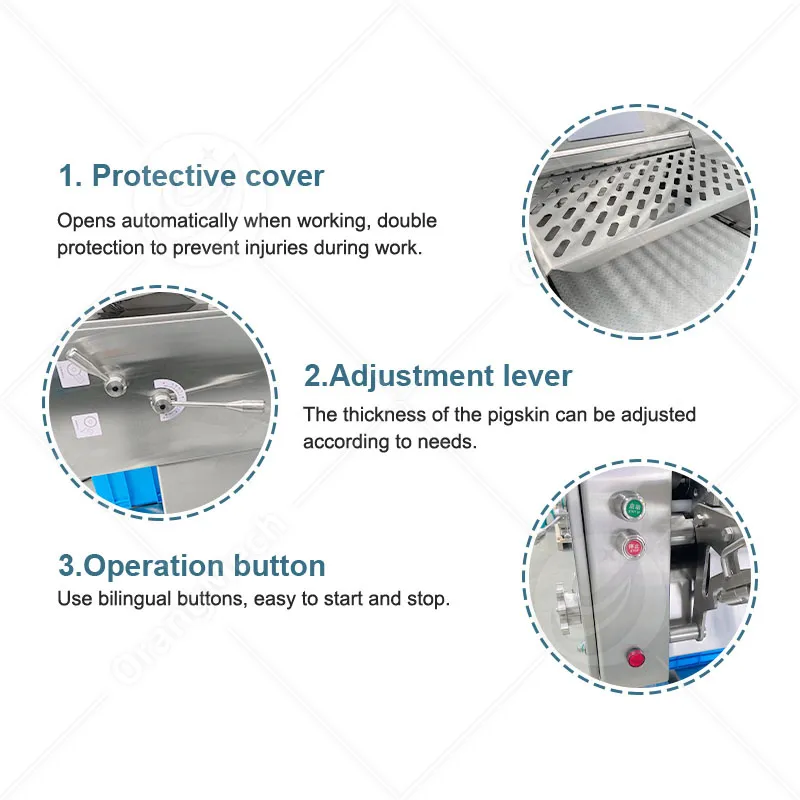 Машина для снятия кожи с свинины и говядины 2