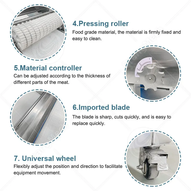 Машина для снятия кожи с свинины и говядины 3