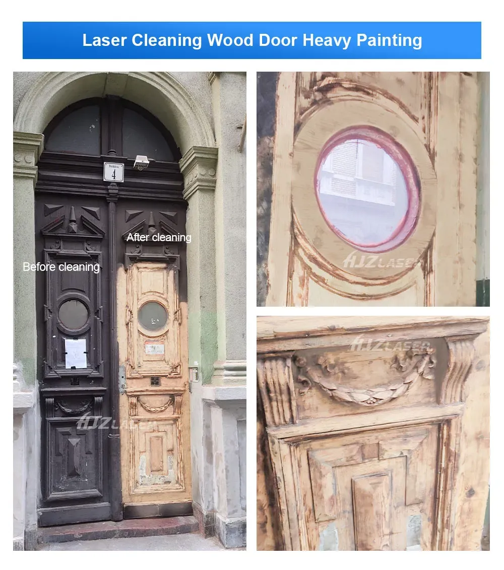 Профессиональная лазерная очистительная машина для дерева, металла, камня и граффити 6