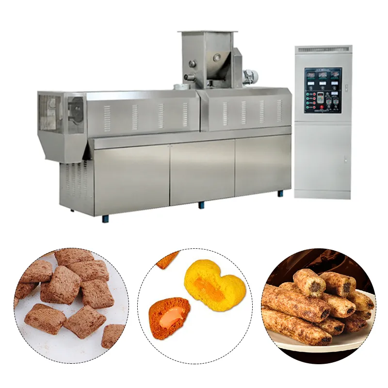 Автоматическая машина для производства закусок с шоколадной начинкой 3