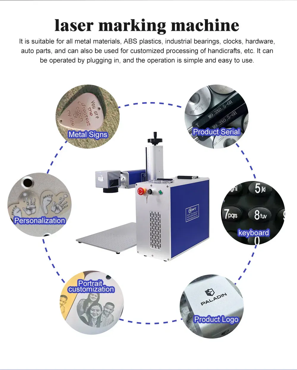 Портативный лазерный маркировочный станок для электроники и автомобилей 4