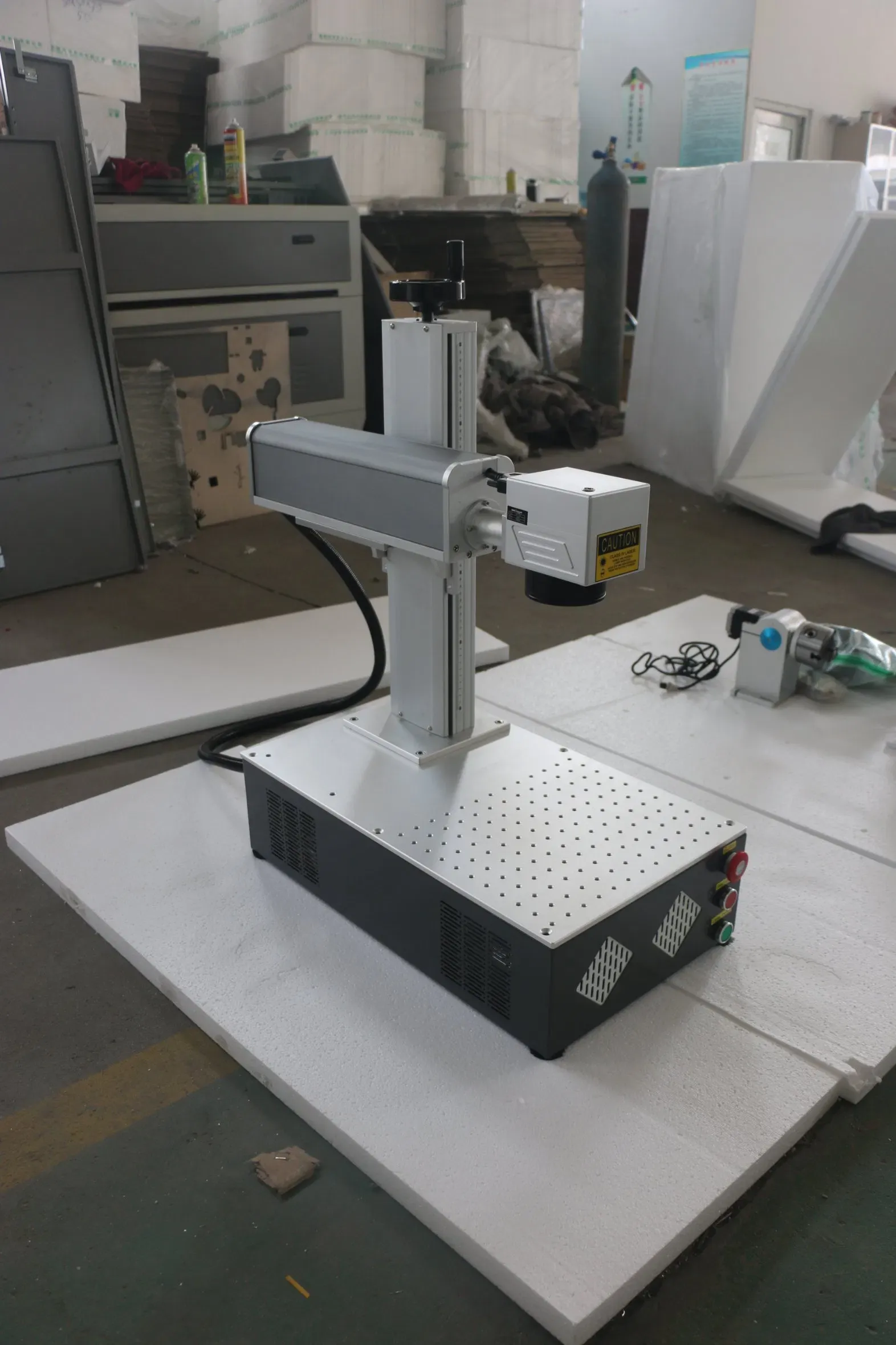 Портативный волоконный лазер 20W Raycus с 200*200mm управлением Ezcad Двойная красная точка 4