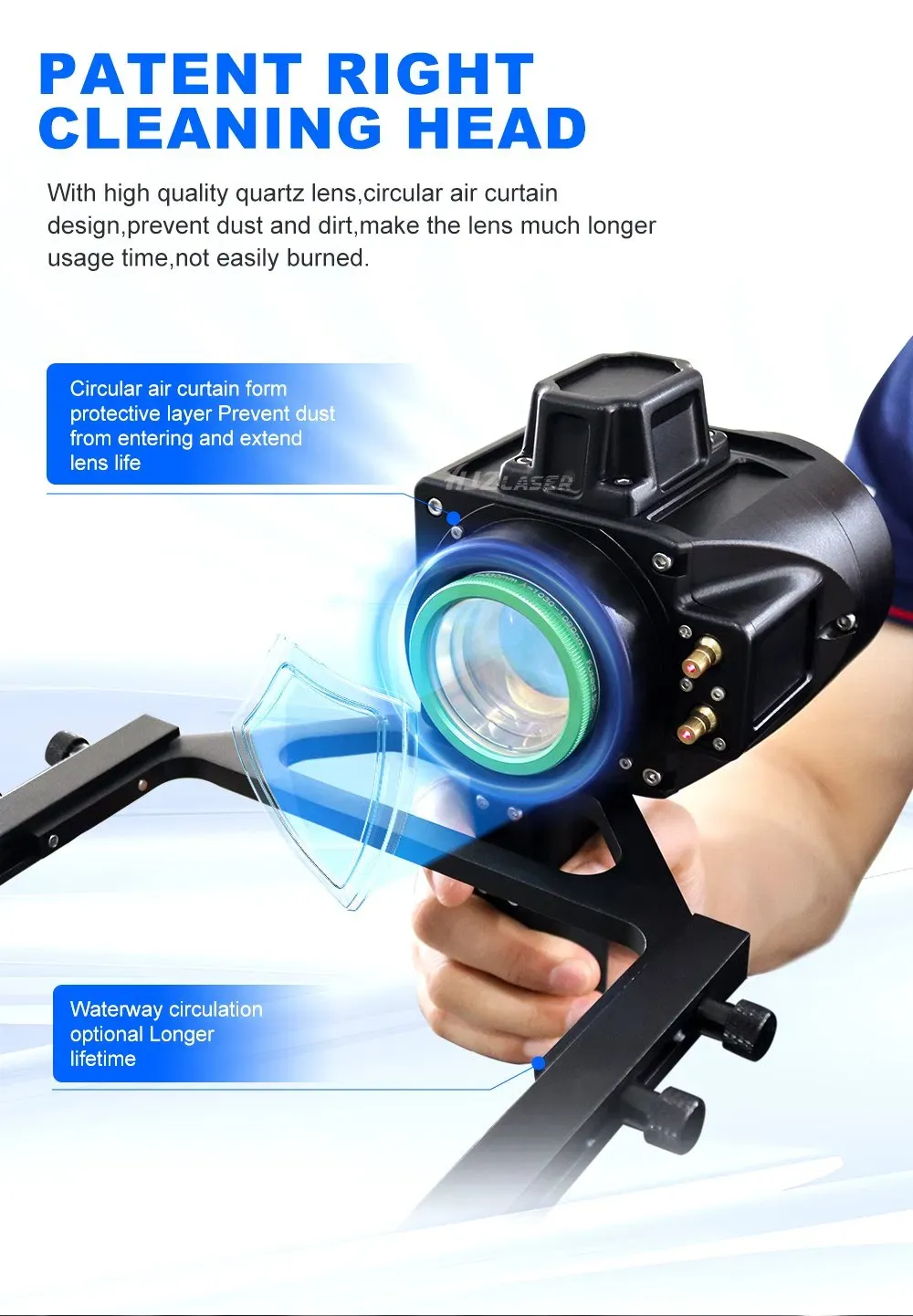 Портативная ручная пульсирующая лазерная очистительная машина для восстановления металлических поверхностей 2