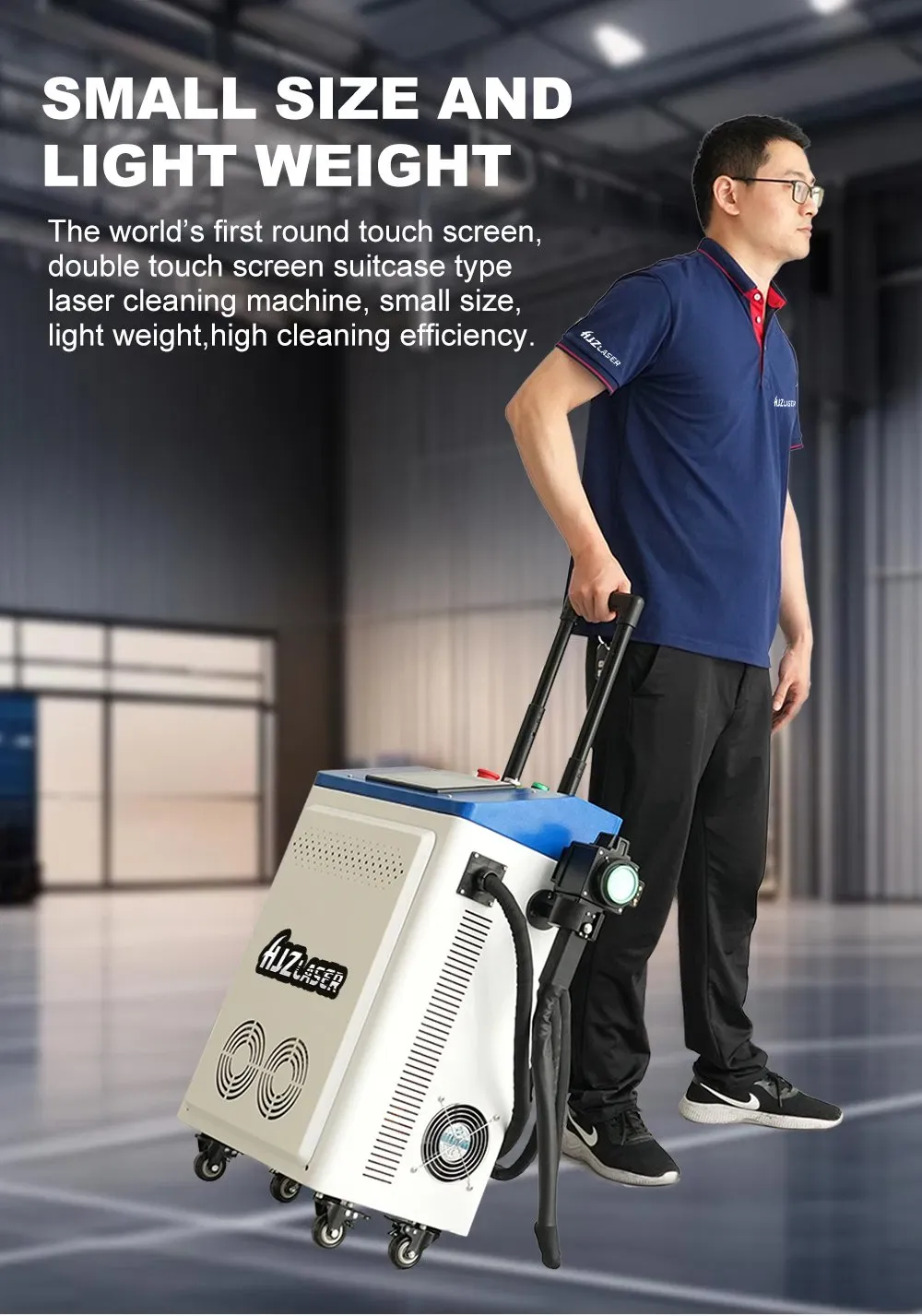 Портативная ручная пульсирующая лазерная очистительная машина для восстановления металлических поверхностей 3