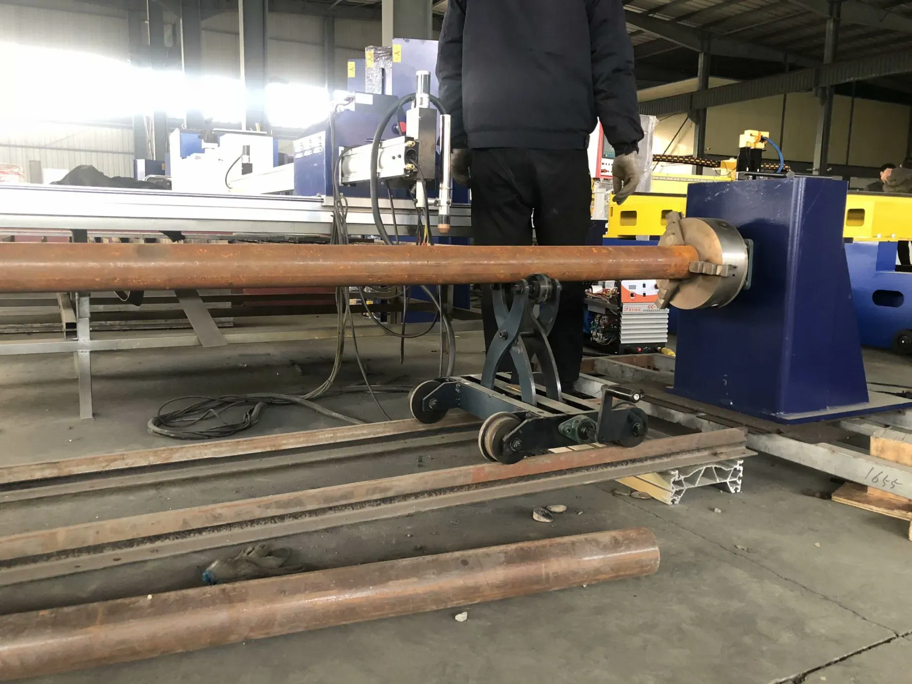 Портативный металлический трубный и пластинный ЧПУ плазменный и газовый резак с патроном 2