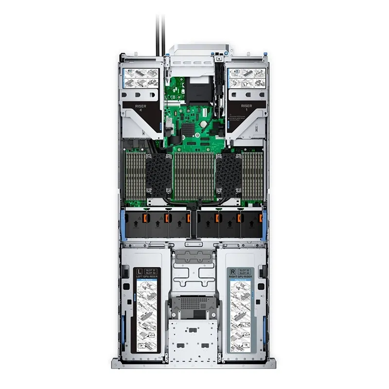 Сервер Dell PowerEdge R760xa 2U с двойным процессором Intel Xeon Gen-4/5 3