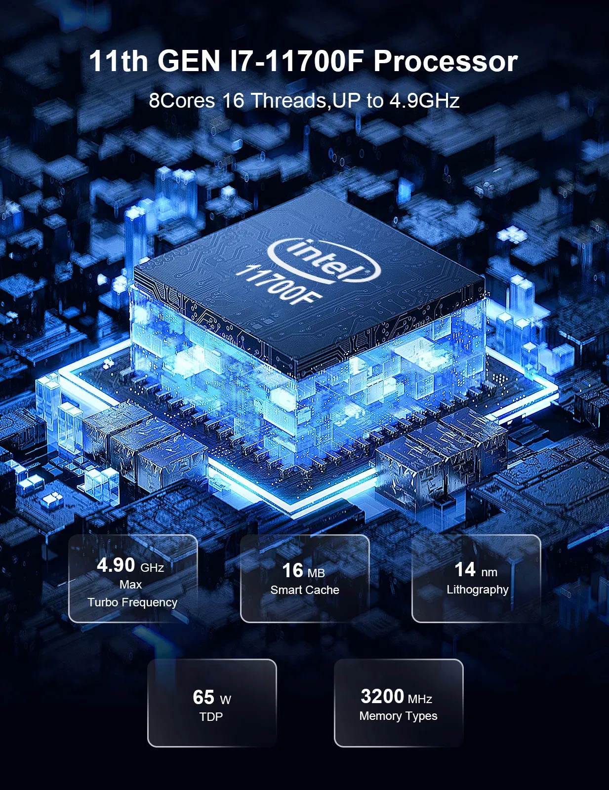 Мощный игровой мини-ПК с Intel Core i5 и Nvidia GeForce RTX 3050 4