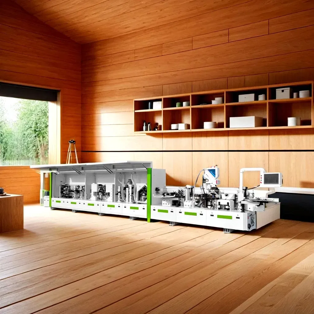 Автоматическая машина для кромочной обработки PUR с предварительной обрезкой углов