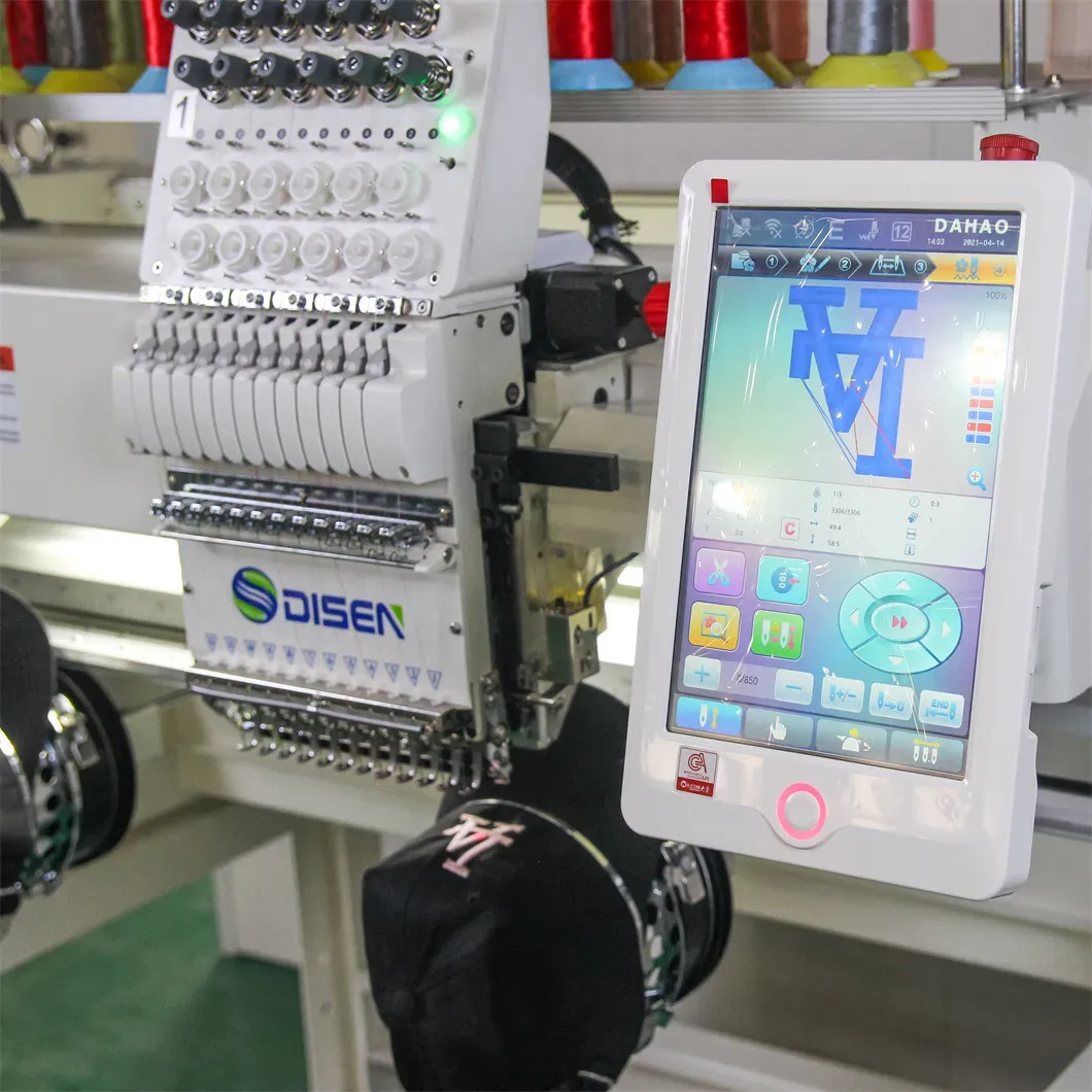 Профессиональная компьютерная вышивальная машина с 12 иглами и 2 головками