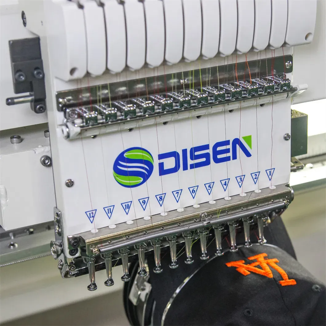 Профессиональная компьютерная вышивальная машина с 12 иглами и 2 головками 5