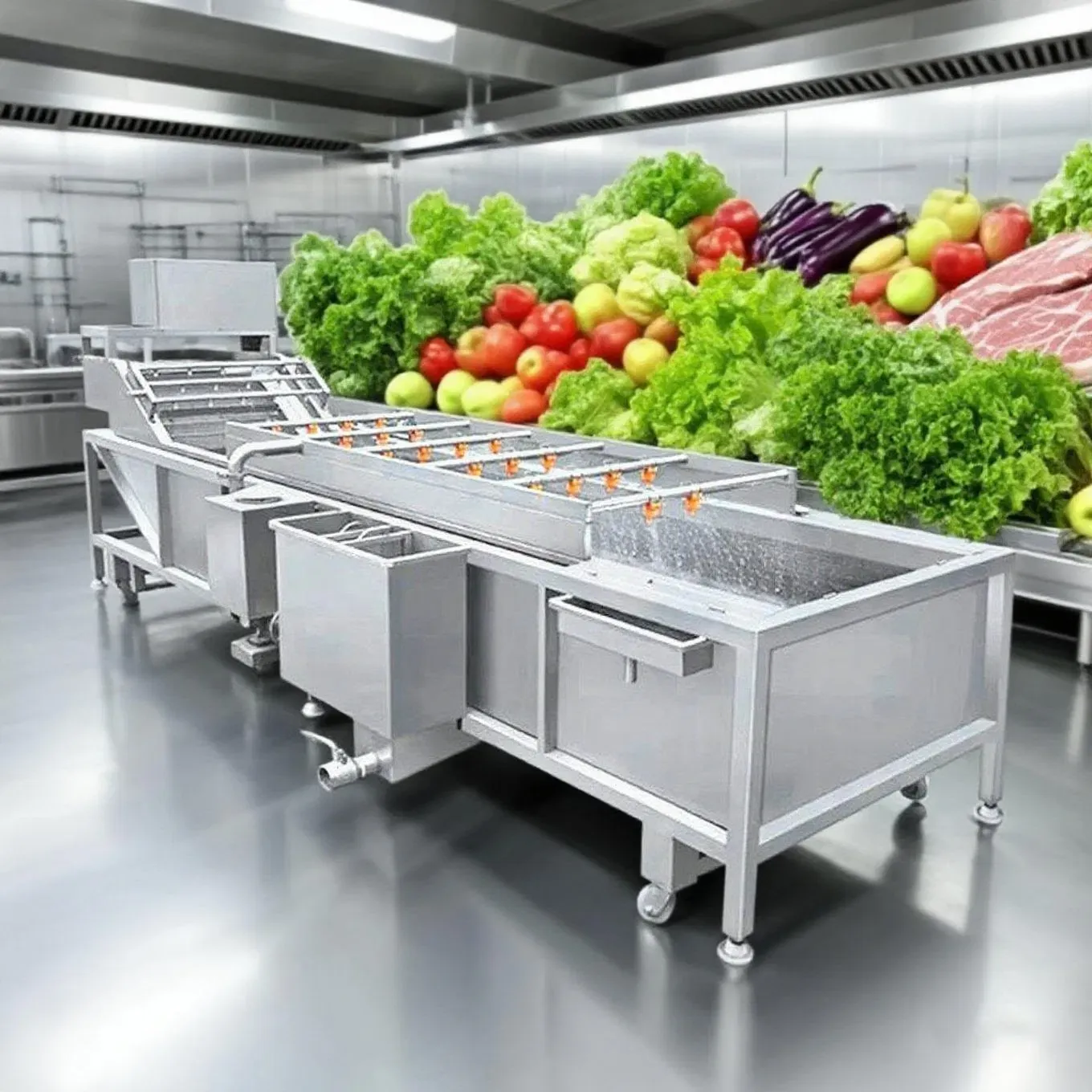Автоматическая стиральная машина для мытья овощей и фруктов 6