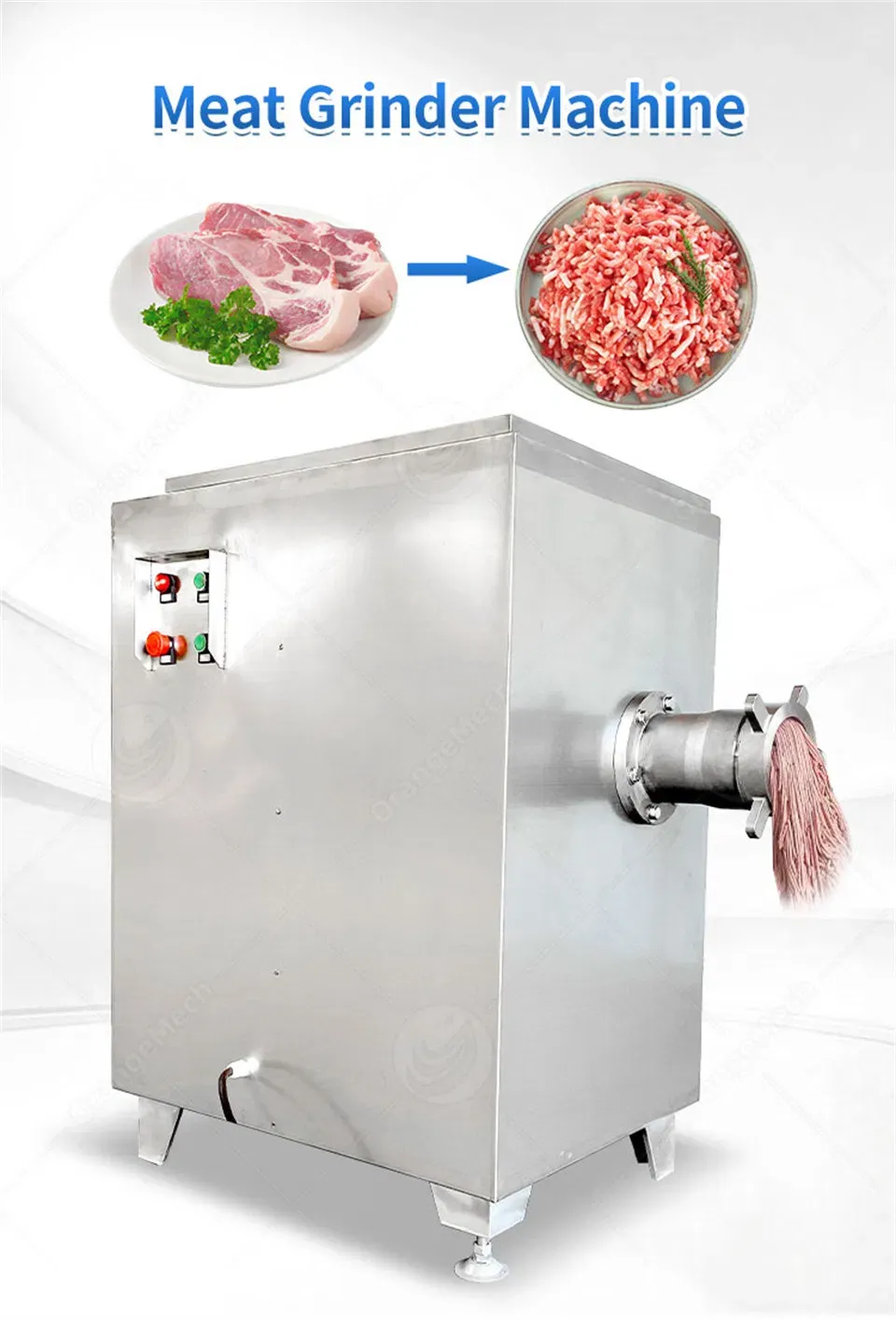 Профессиональная электрическая мясорубка из нержавеющей стали для коммерческого и промышленного использования 2