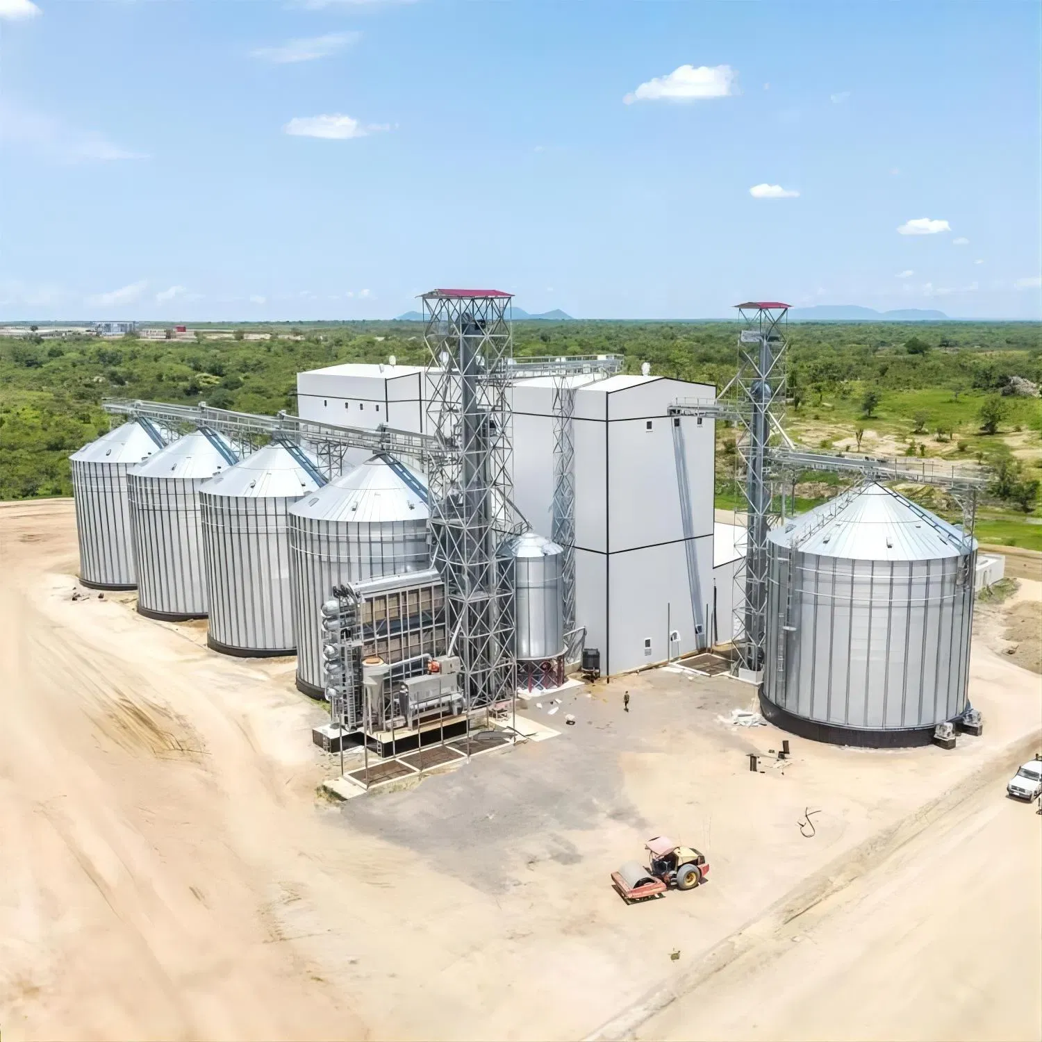 Профессиональный силос для зерна и кормов из оцинкованной стали 3