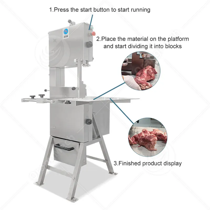 Профессиональный станок для резки мяса и костей 5