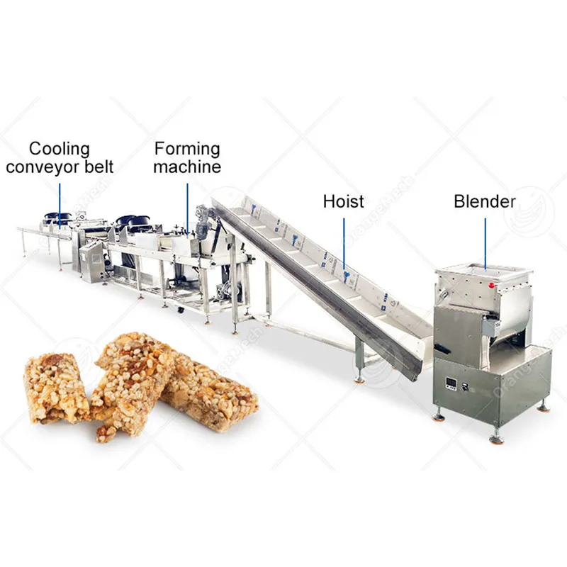 Полуавтоматическая машина для формовки и резки злаковых батончиков 6