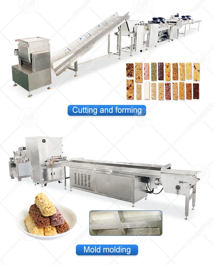 Полуавтоматическая машина для формовки и резки злаковых батончиков 4