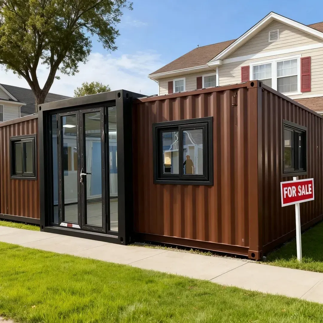 Быстровозводимый контейнерный дом из нержавеющей стали для офиса 2