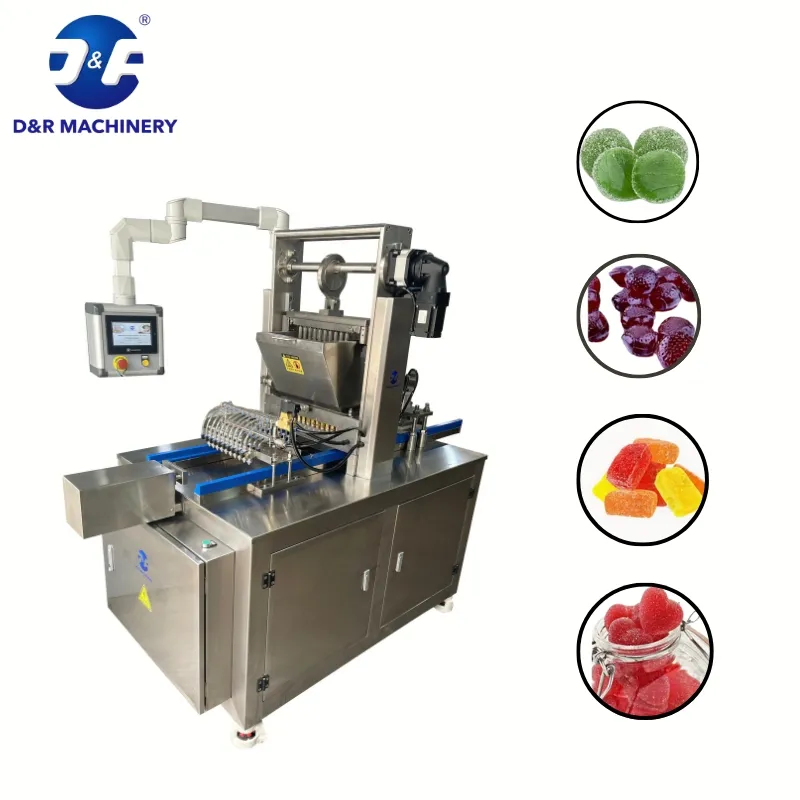 Полуавтоматическая линия для заливки витаминов в жевательные конфеты желе 4